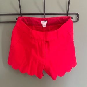 Jcrew scalloped shorts